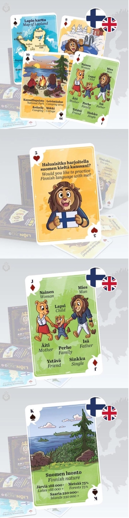 LionLingo korttipakka