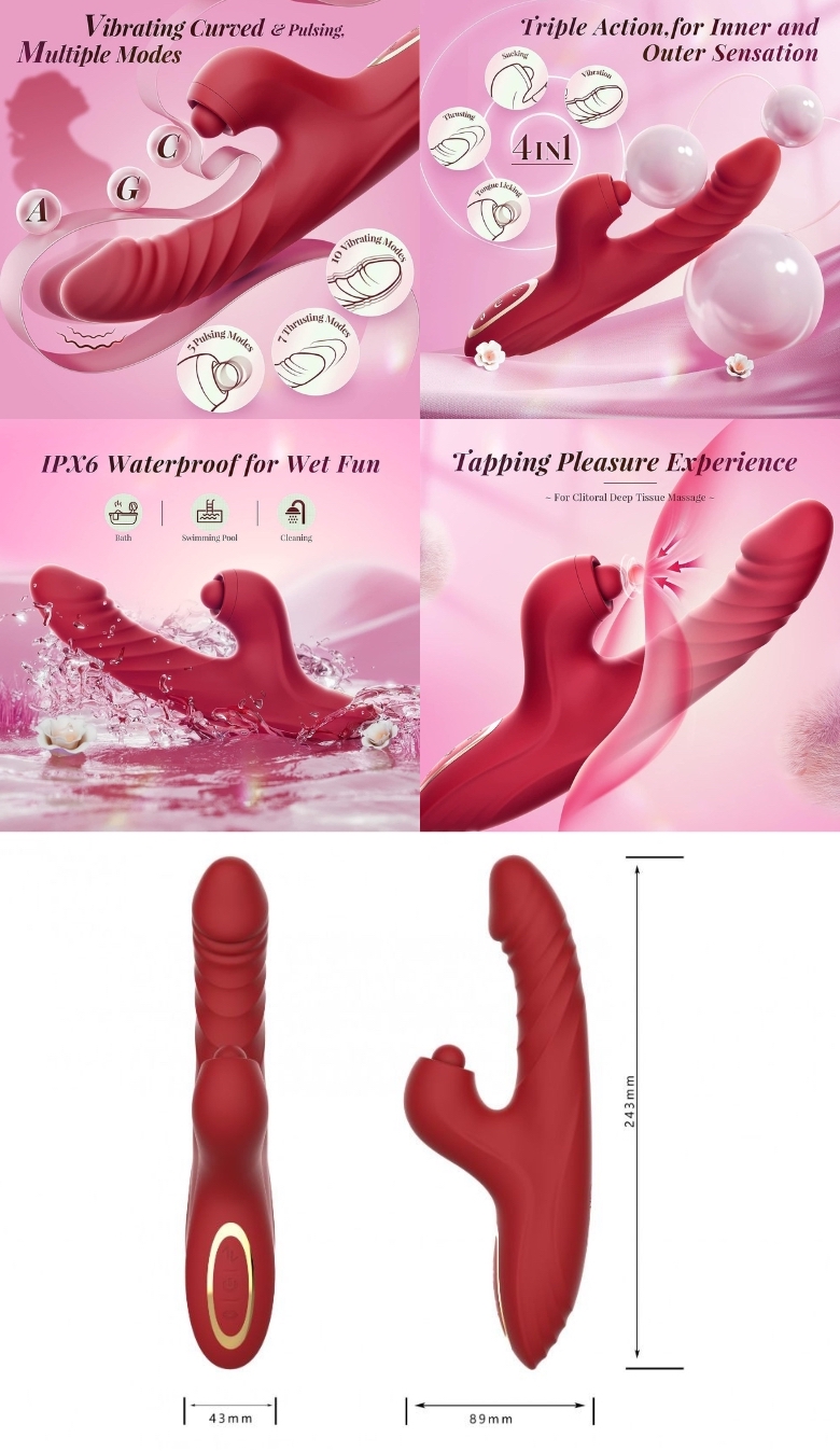 Vibraattori klitoriskiihottimella | Tarjous -45 %
