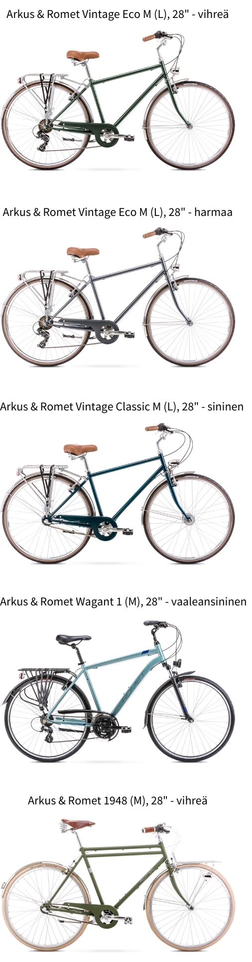 Arkus & Romet miesten polkupyörä | Tarjous jopa -28 %