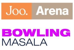 Joo Arena logo ja Bowling Masala logo