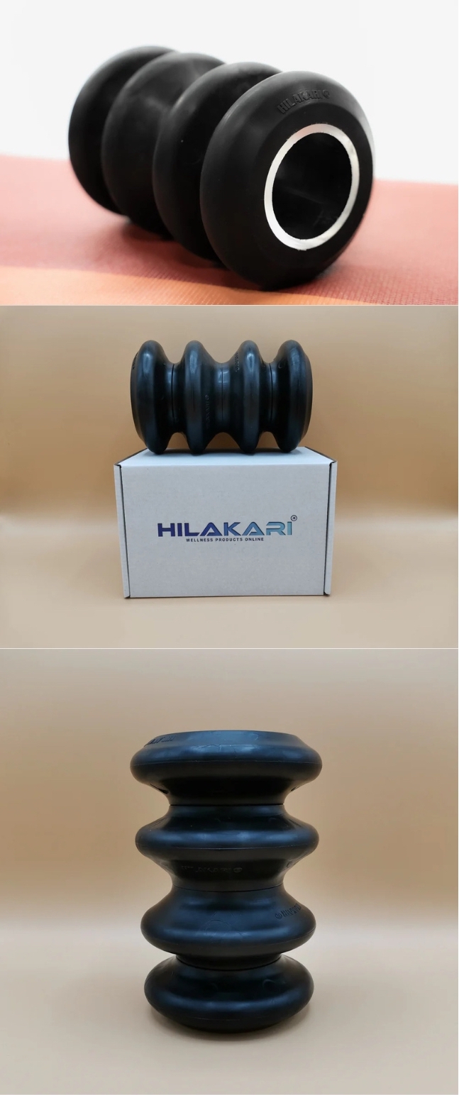 HILAKARI® Optimal Body Roller -selän, jalkojen ja käsivarsien hierontarulla