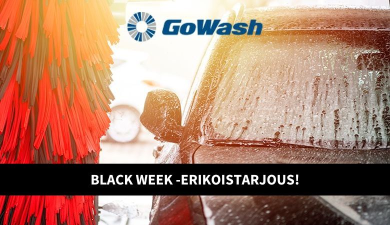 Black Week! Auton konepesu ja kiillotusvaha GoWash-pesuloissa | -45 % | Pääkaupunkiseutu* - Auton konepesu ja kiillotusvaha