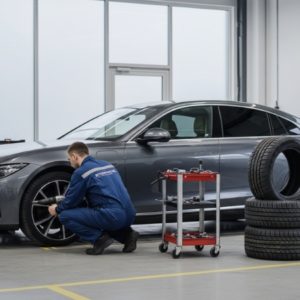 Henkilöauton renkaidenvaihto ja halutessa kausisäilytys Alk. 18 € Helsinki, Metsälä