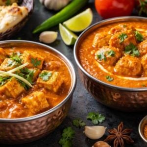 Nepalilainen kana- ja kasvispääruoka Ravintola Gurkhassa Herttoniemessä