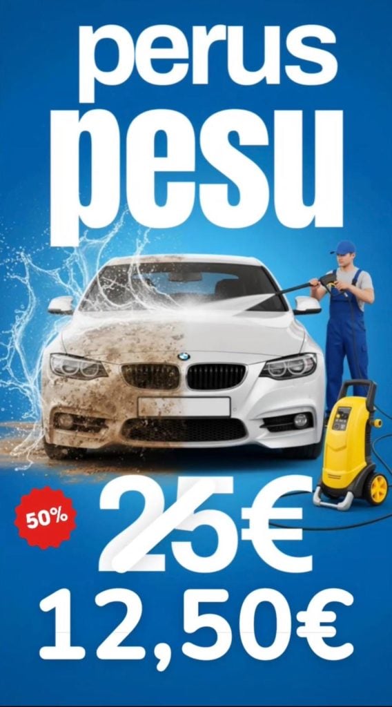 auton käsinpesu