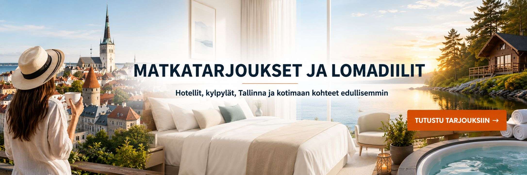 Matkatarjoukset ja matkadiilit Matkatarjoukset kotimaahan, Tallinnaan ja ulkomaille